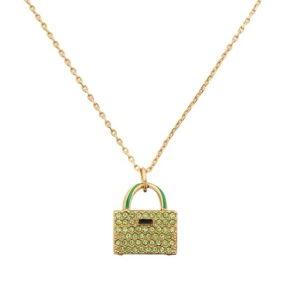 NWT KATE SPADE: Sweet Treasures Mini Purse Pendant Necklace 💚 - Picture 6 of 9